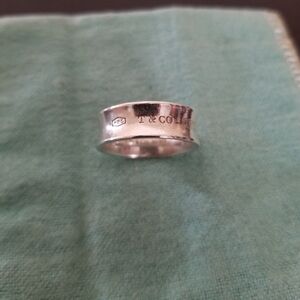 Tiffany & Co. Concave Wide 1837 Ring
